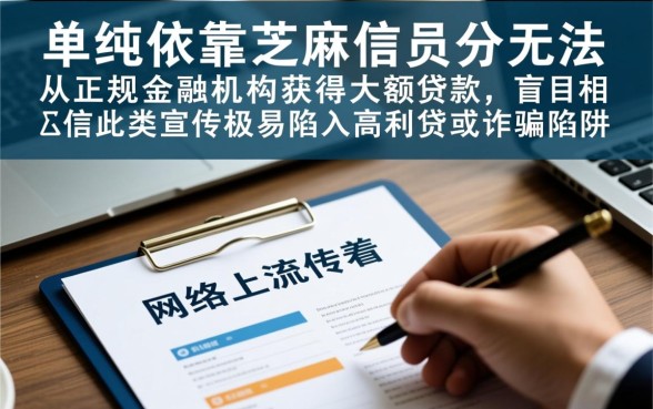 只要芝麻信用分能下款吗