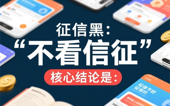 不看征信的大额借款有哪些平台