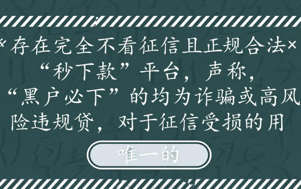 不看征信哪个平台放款快