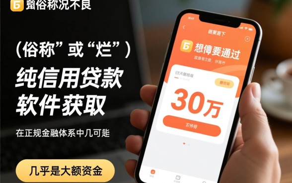 征信黑什么软件能贷30万