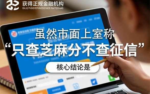 只查芝麻分不看征信能下吗