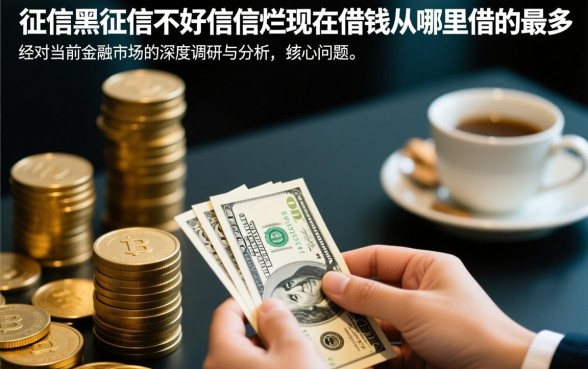 征信黑了哪里能借到钱,现在从哪里借的最多? 征信黑了哪里能借到钱