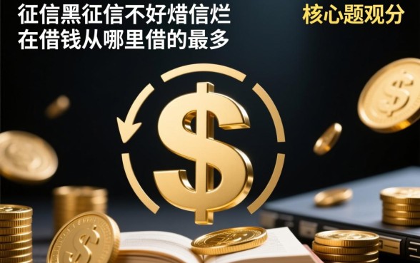 征信黑了哪里能借到钱,现在从哪里借的最多? 征信黑了哪里能借到钱