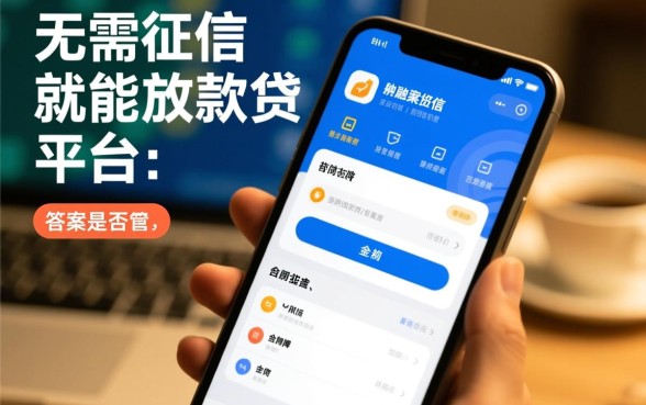 市面上真的有无需征信就能放款的贷款平台吗
