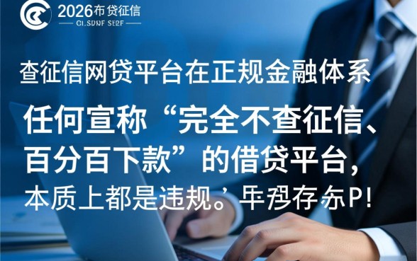 2026年不查征信的网贷平台是否真实存在