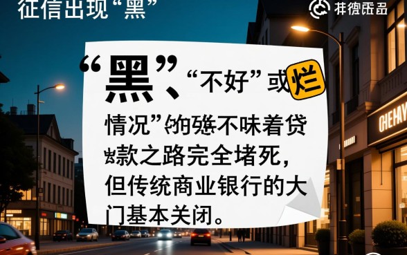 征信黑哪些机构可以放款