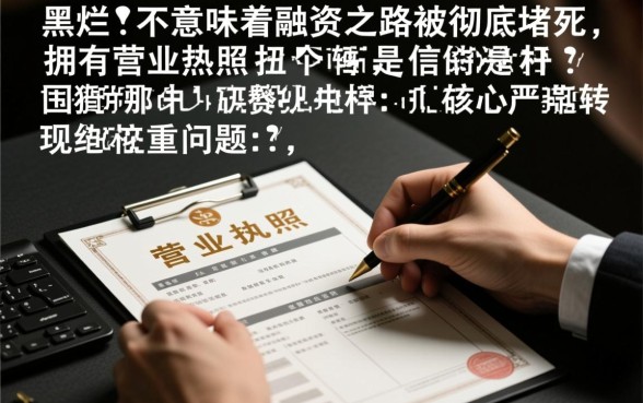 征信不好怎么贷款,黑户有营业执照哪里能贷? 黑户有营业执照哪里能贷