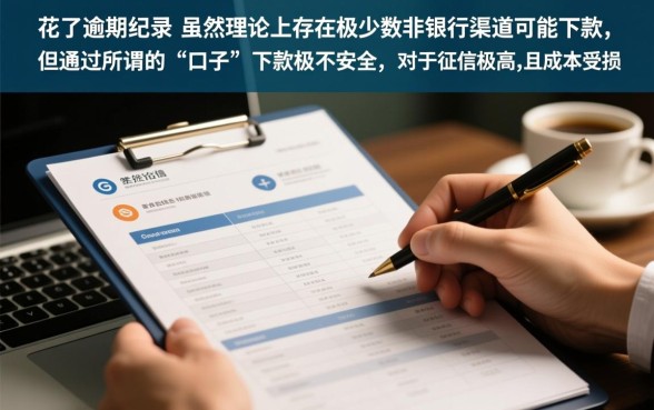 征信花了有逾期能下的贷款口子吗