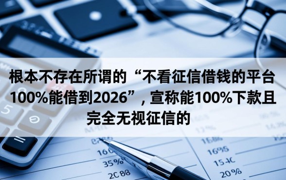 不看征信借钱的平台100