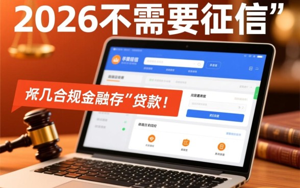 不需要征信的贷款app立马到账的2026