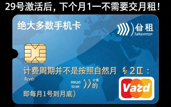 手机卡29号激活是不是下月1号就要交月租