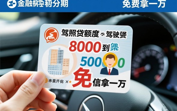 驾照贷额度8000到50000免费拿一万是真的吗,怎么申请? 驾照贷额度8000到50000免费拿一万是真的吗