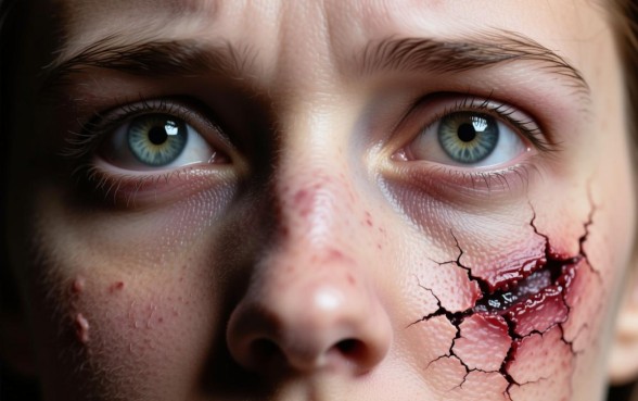 梦见鼻子下边的脸皮都开了一个口子是啥意思