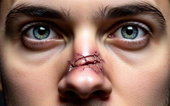 梦见鼻子下边的脸皮都开了一个口子是啥意思