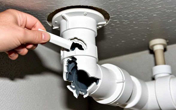 二楼通一楼下水管挖了口子怎么修