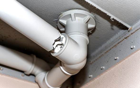 二楼通一楼下水管挖了口子怎么修