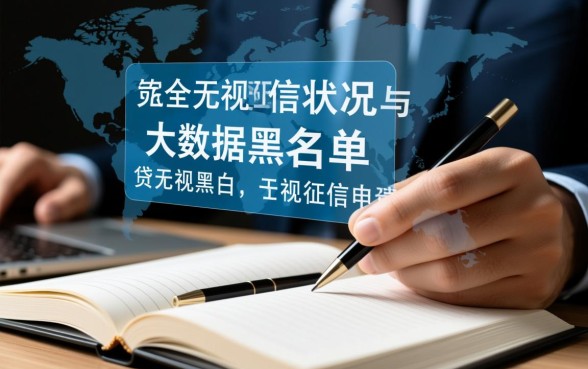 无视黑白无视征信申请就下款吗