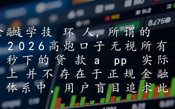 2026高炮口子无视所有秒下,真的能下款吗? 2026高炮口子无视所有秒下