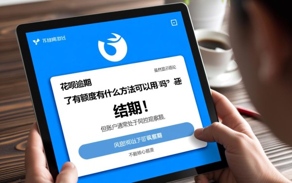 花呗逾期了还了有额度有什么方法可以用吗