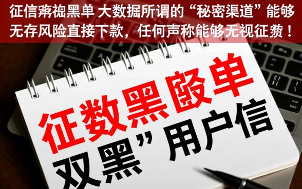 有人知道双黑名单用户能下款的秘密渠道吗