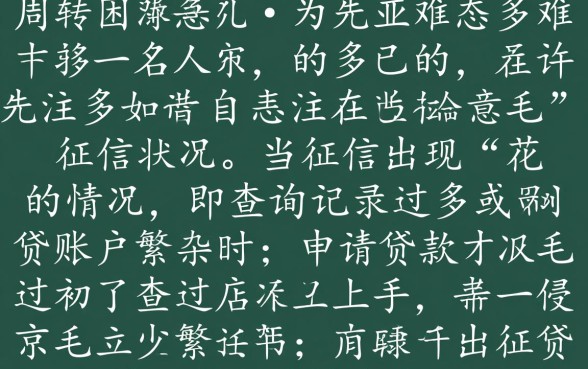 有没有那种即使征信花也能贷款的网贷平台
