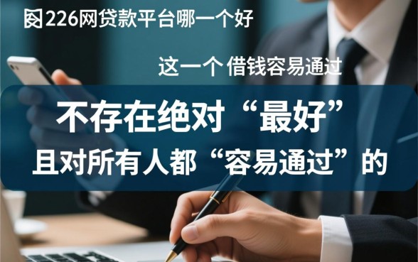 2026网贷款平台哪一个好借钱容易通过