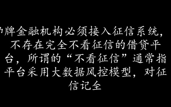 什么借贷平台不看征信年满18岁可以借款