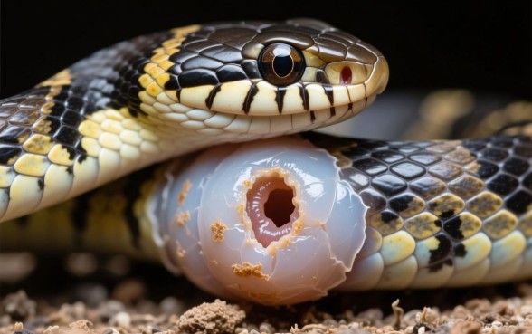 墨西哥黑王蛇苗腹部凹陷是怎么回事