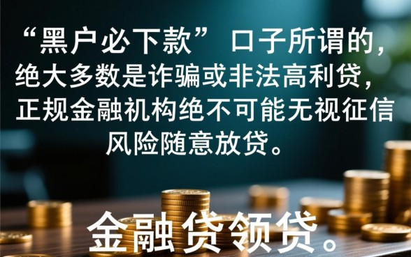 黑户能下款的口子是真的吗