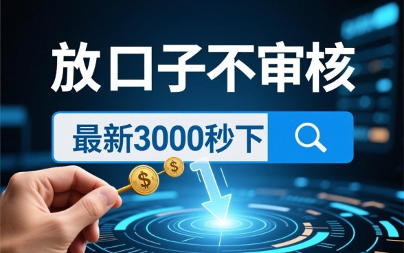 正在放水的口子不审核吗