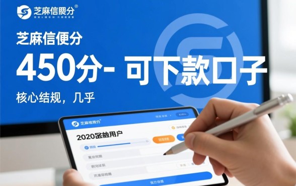 芝麻分450有没有可下款的口子2026