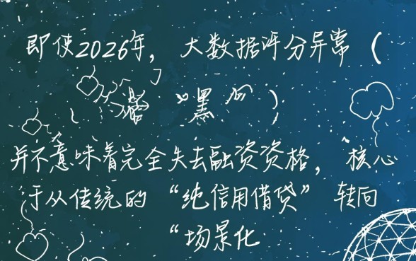 2026年大数据黑了依然可以下款的口子