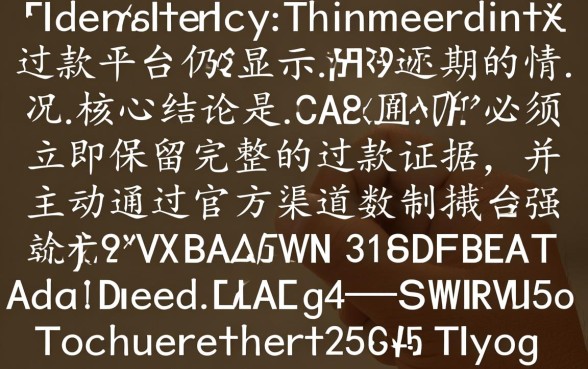 还款了平台还在逾期怎么办