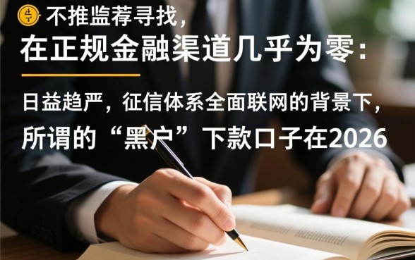 2026年11月还有黑户能下款的口子吗