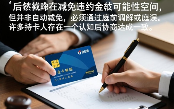 平安银行信用卡起诉后可以减免违约金吗