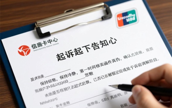 收到信用卡中心发来的起诉告知函怎么办