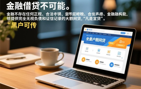 大额网贷真的可以无视负债和征信记录吗