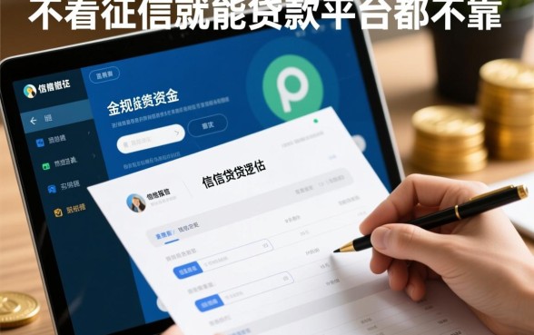 那些宣称不看征信就能贷款的平台靠谱吗