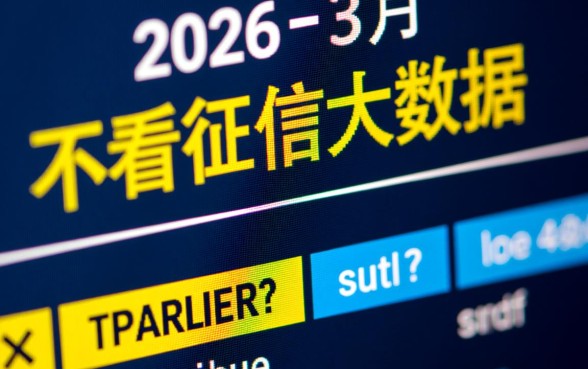 2026年3月不看征信大数据贷款平台有哪些