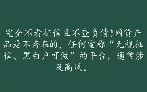 有什么网贷不看征信不看负债能借到钱的