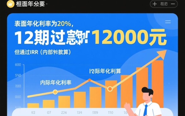 网贷借一万还一万二算高吗,年化利率是多少? 网贷借一万还一万二算高吗