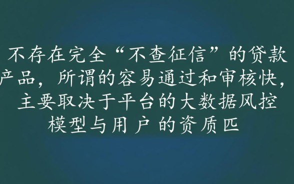 审核快不用征信的平台有哪些