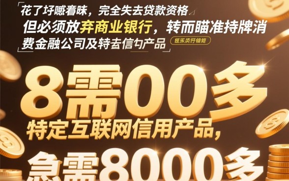 征信花了怎么贷款8000多