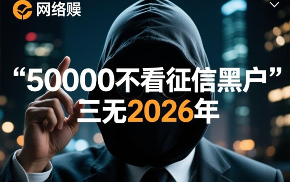 2026年不看征信黑户三无能下款吗