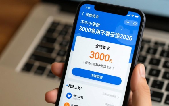小额贷款3000急用不看征信2026是真的吗