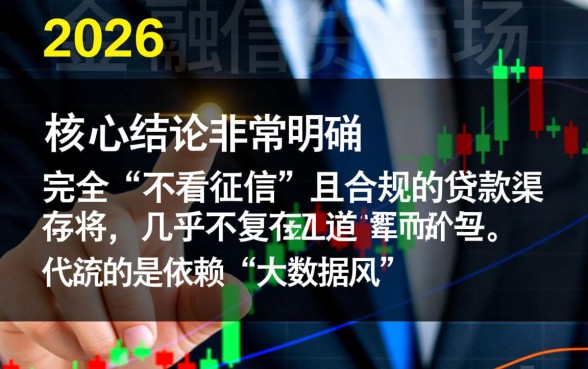 2026有哪些口子是不看征信好下款的