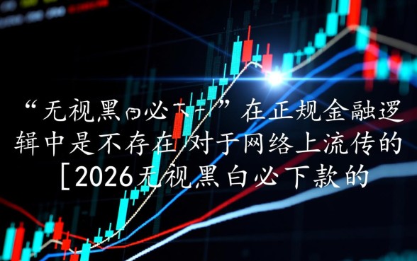 2026无视黑白必下款的新口子是什么