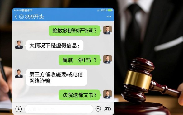 1069开头发的短信说要起诉是真是假