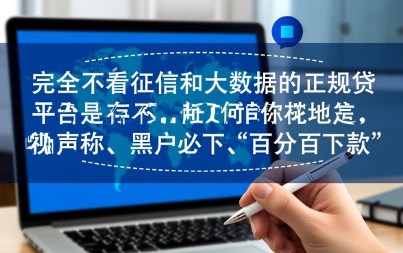 什么平台借钱快不看征信大数据