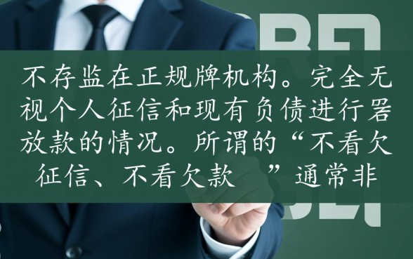 网贷平台不看征信能贷款吗